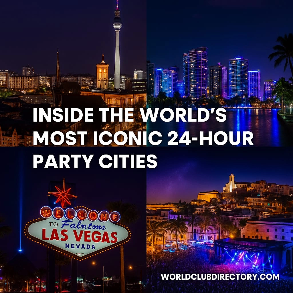 The Rhythm Never Sleeps – Inside the World’s Most Iconic 24-Hour Party Cities