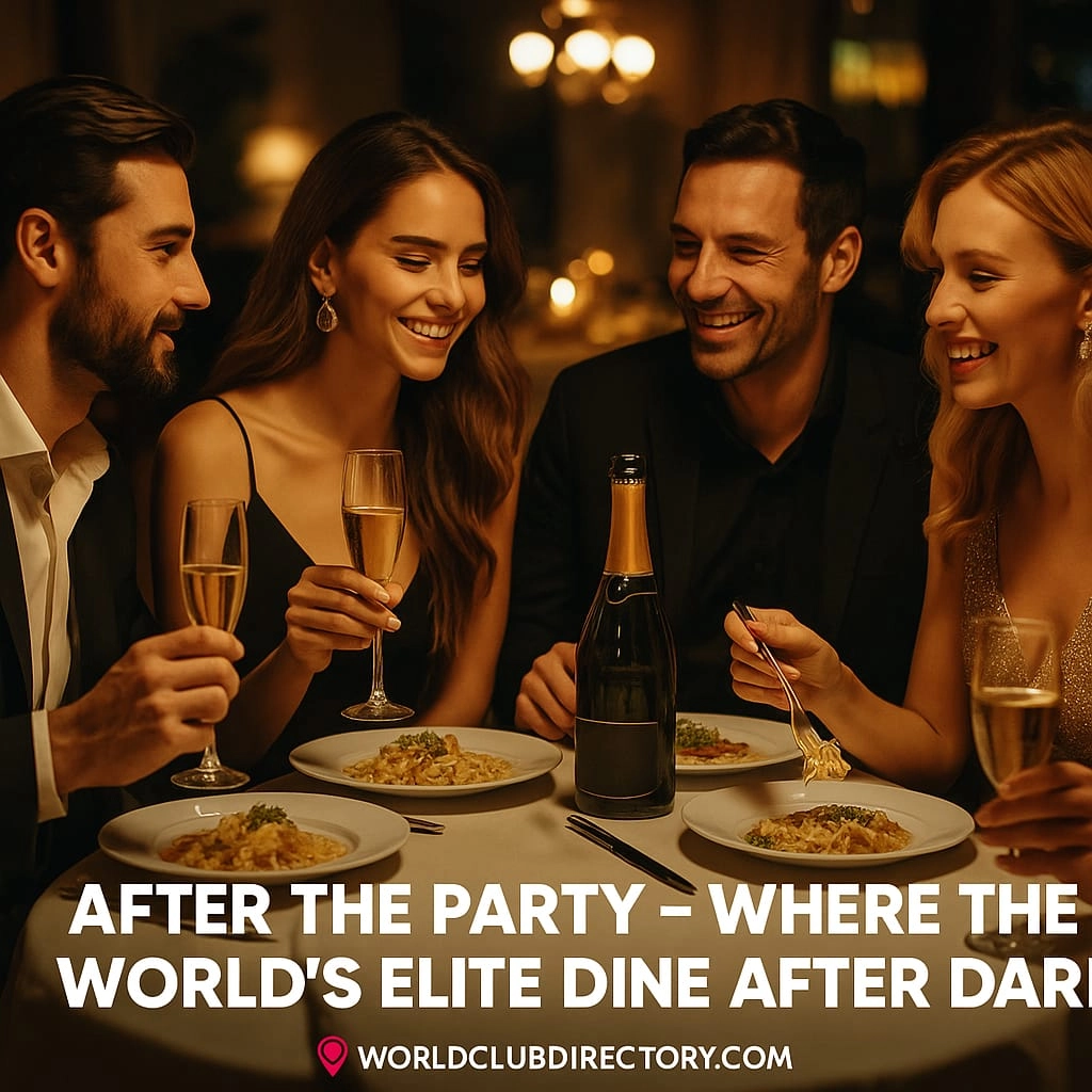 After the Party – Where the World’s Elite Dine After Dark