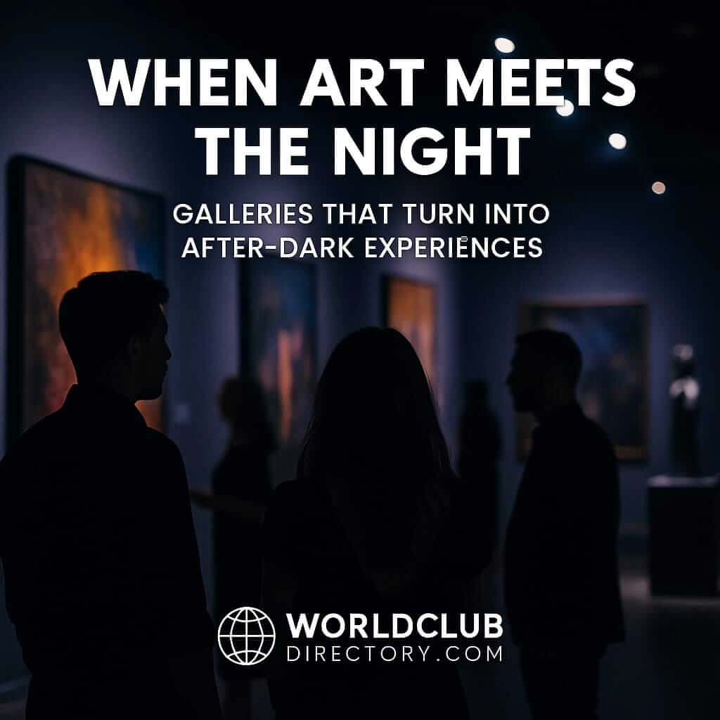 When Art Meets the Night – Galleries That Turn into After-Dark Experiences